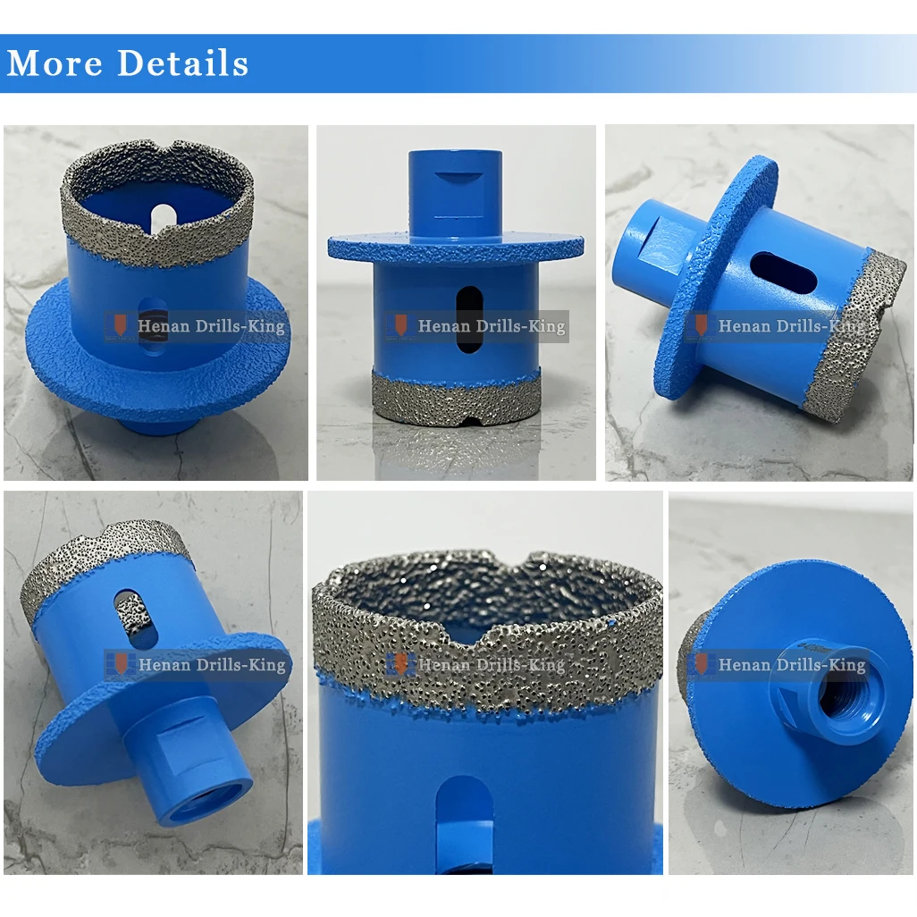 Provide M14 Threaded Triangle Shank Tile Brazed Washbasin Hole Opener Hole Saw Diamond Core Cutting Bit for Washbasin Marble