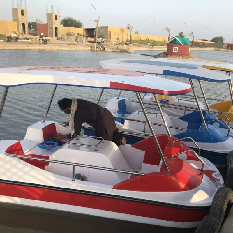 Оптовая продажа, оборудование для водных игр, лодка с педалью из стекловолокна на 4 человека, для продажи