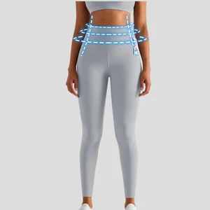 New Arrival High Waist Tummy Control Gym Yoga Pants Custom Wholesale Solid Pattern Outdoor Running Fitness Training Leggings