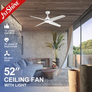 1stshine Ceiling Fan Light Adjustable LED Lighting Abs Blade Dc Motor App Control Smart Ceiling Fan with Light