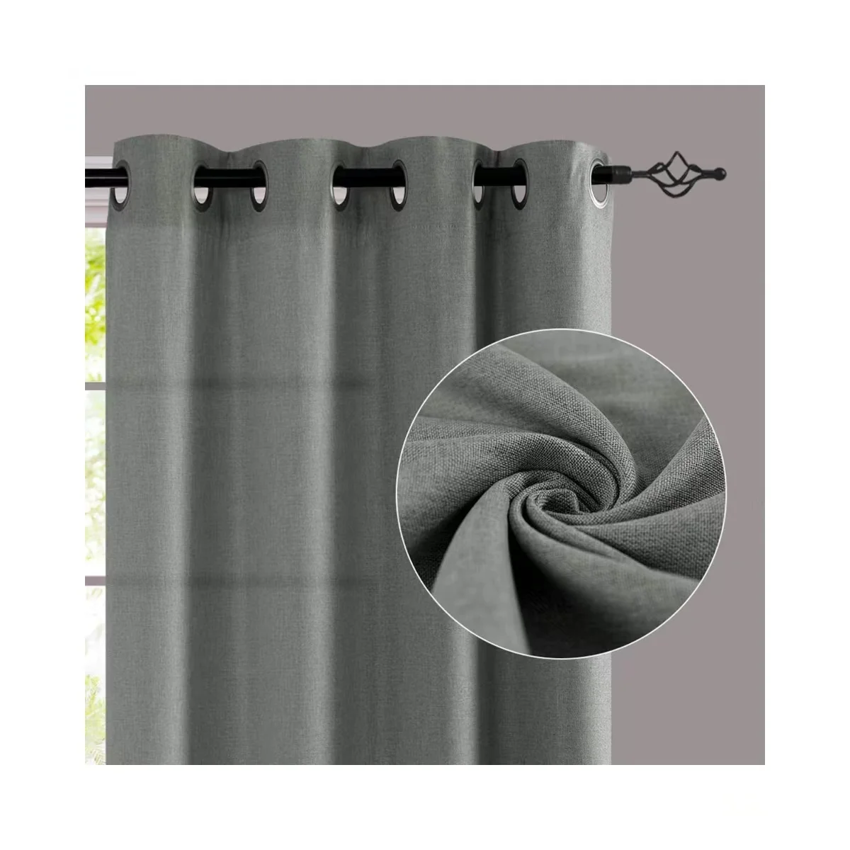 New arrival ready made curtain pinch pleat Blackout Curtains Fabric