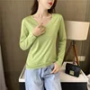 Avocado Green V-neck