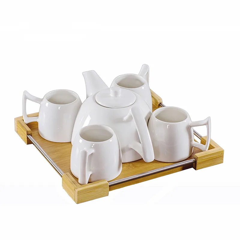 5 in 1 Ceramic Tea Cup Set - Eco-Friendly & Versatile