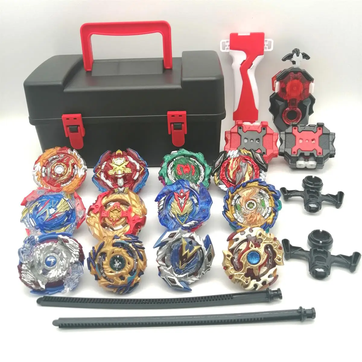 Hot Sell Bey Battling Top 12 Spinning Tops 3 Launchers With Storage Box Blades Gyro Game Set