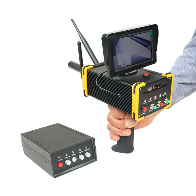 3D Underground Metal Gold Detector Remote Gold and Silver Scanner High-precision LCD Underground Metal Treasure Hunting Device
