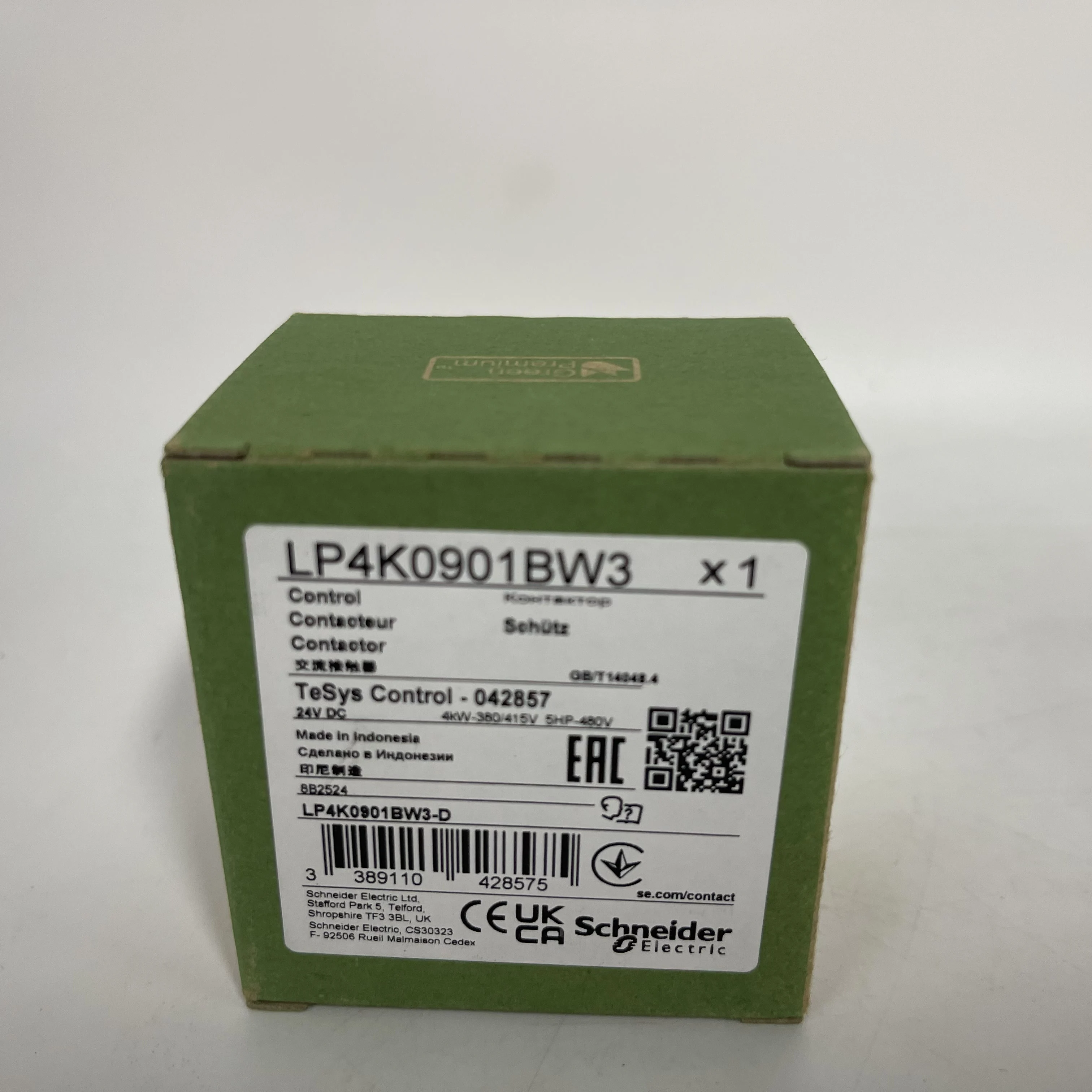 Schneider Electric Control Contactor LP4K0901BW3 Schneider Electric Control Contactor LP4K0901BW3
