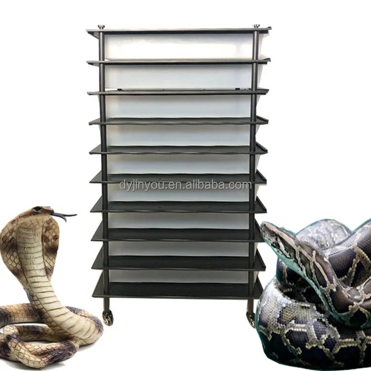 Manufacturer's Hotselling Metal Rack 9layer Reptile Cage With Wheels