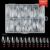 240PCS semi-frosted nail tips 01#
