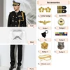 black jacket+pants+Shirt+9 accessories