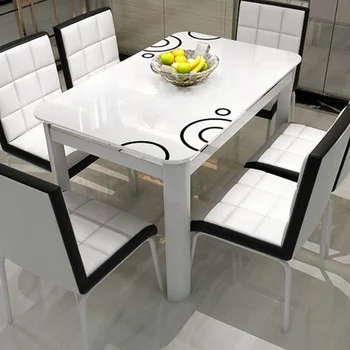 Modern dining table sets 6 chairs dining table and dining chair set