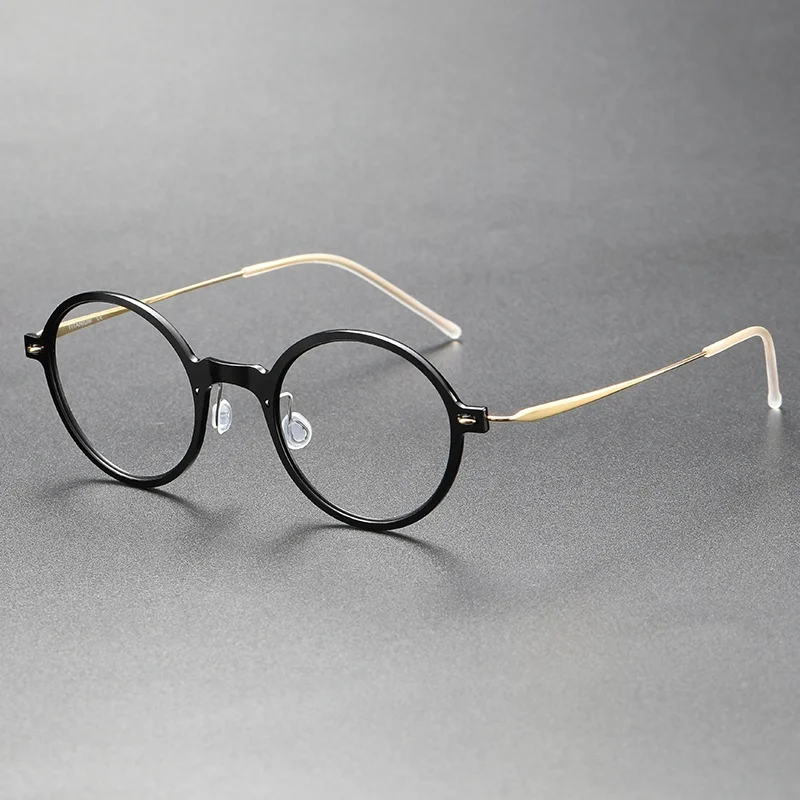 Sh6508 Hot Selling Titanium Vintage Eyeglass Frame Optical Bluelight