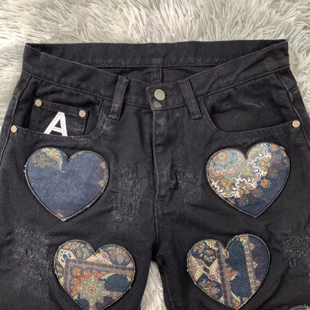 DENIMGUYS Custom Men's Embroidery Patch Applique Denim Pants