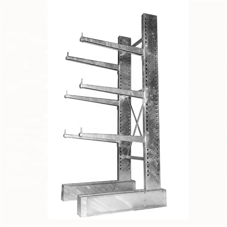 Galvanized Single or Double Side Heavy Duty Outdoor Pipe Storage Rack Industrial Cantilever Arm Racks
