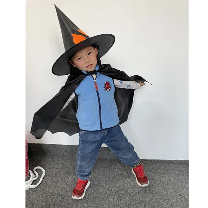 Kids halloween witch hat pumpkin hat