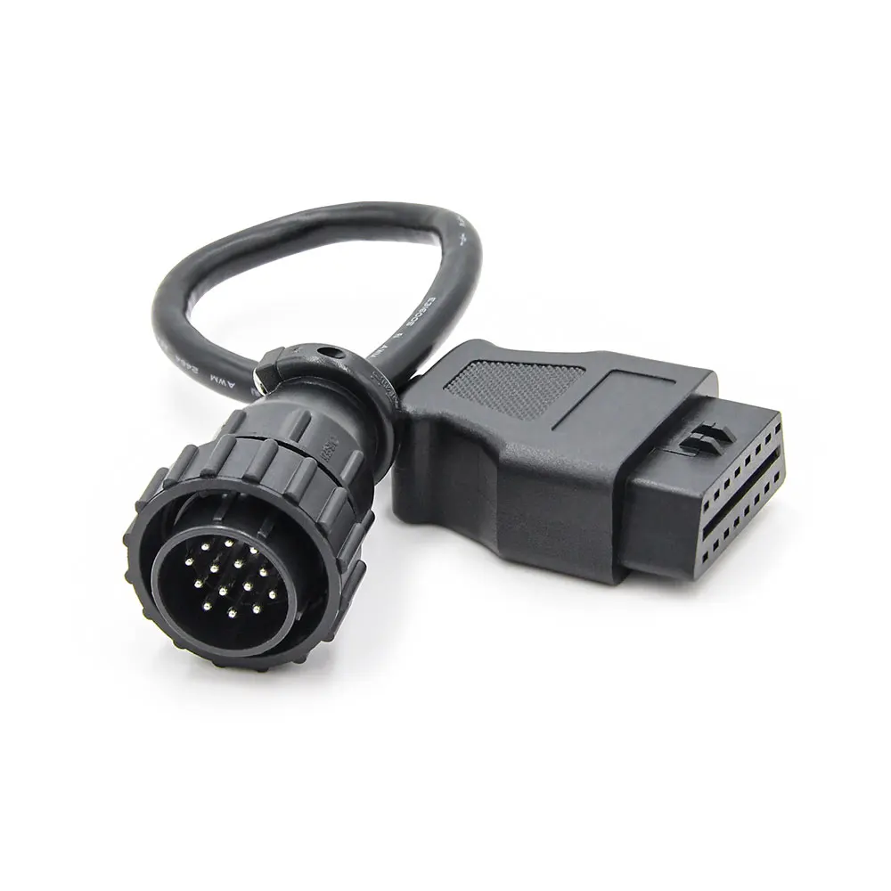 14 Pin to 16 Pin OBD1 to OBD2 Connect Cable Connector Adapter for Benz Diesel Trucks
