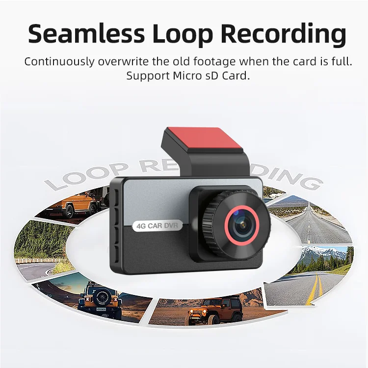 Dash Cam 4g Supported 2 Channel DVR 3.0 Inches LCD Dual Lens 2k Car Black Box F1.8 for Nighttime Accident & Fraud Prevention manufacture