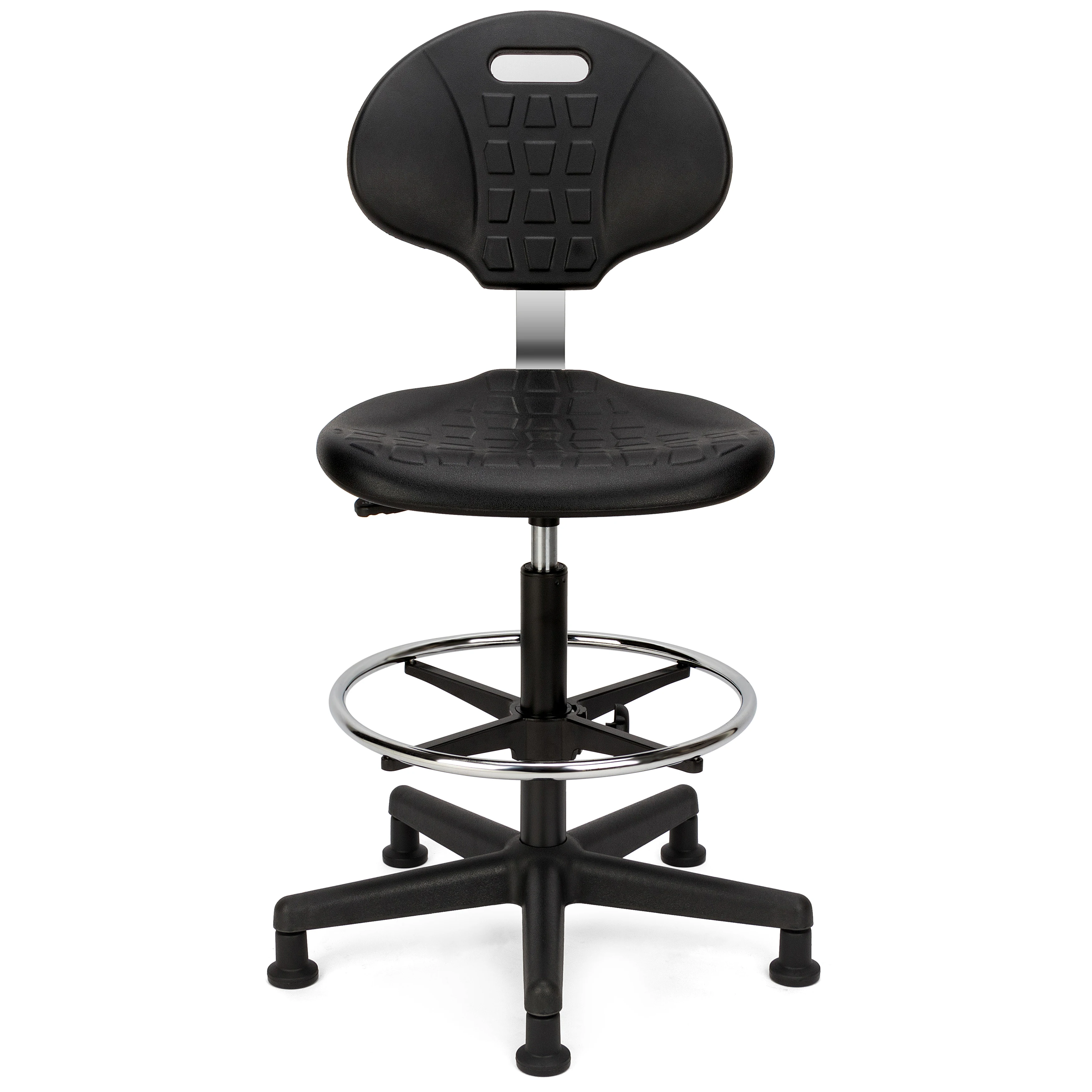 Adjustable Swivel Lab Chair for Counter/Drafting/School PU Plastic Material Laboratory Hospital Furniture Comfortable Lab Stool