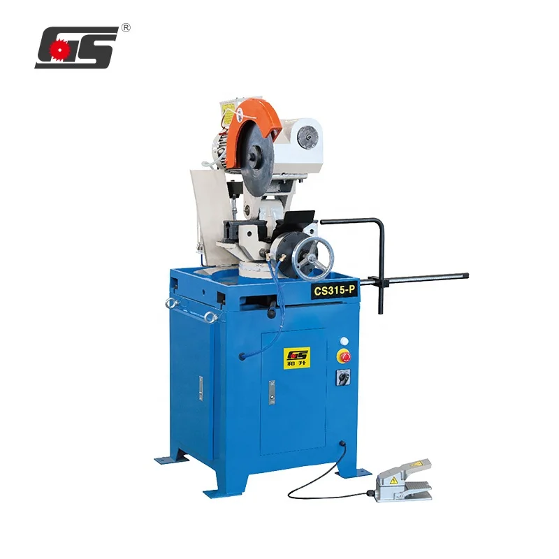 Cs315 Pneumatic Circular Saw Cutting Machine Semiautomatic Metal Pipe