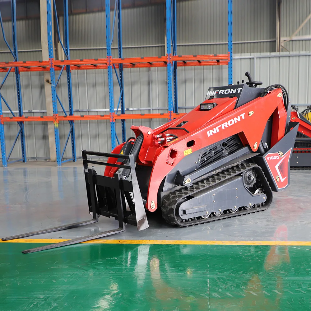 2024 Newest China Diesel Crawler Mini Skid Steer Loader Compact 25hp Track Loader Front Loader Pump Best Price Sale