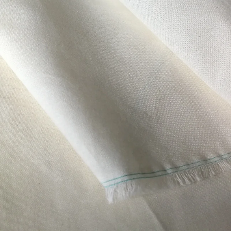 Супермягкая отбеленная белая хлопковая ткань для