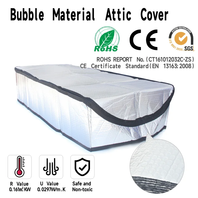 Attic Stair Bubble Foil Thermal Barrier Attic Door Attic Stair Insulation Cover