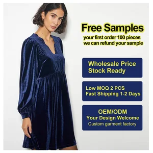 Custom Wholesale Embroidered Velvet Elegant Black Luxury Evening Dresses Prom Dress Long Sleeve Gold Bamboo Women Dress