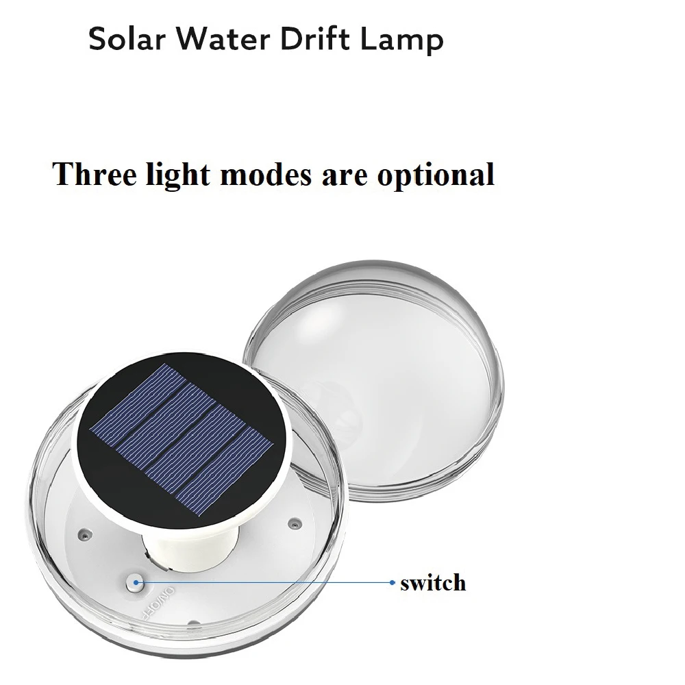 IP68 waterproof solar rechargeable mini led rgb swimming floating wireless pool ball lights water drift landscape pond light manufacture