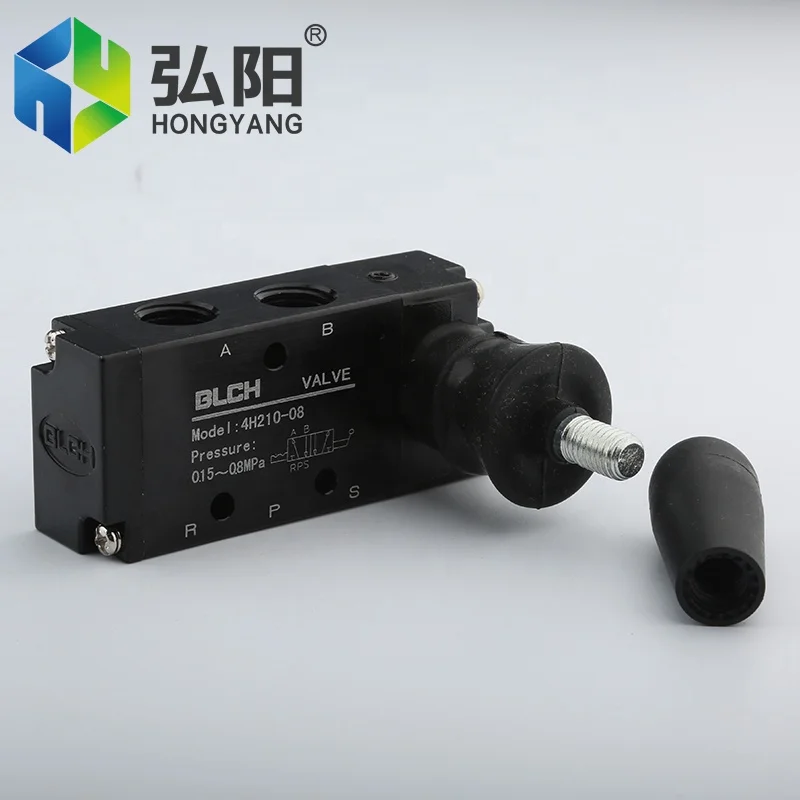 HYCNC гравировальный станок Пневматический электромагнитный клапан 4V210-08 ручной клапан 220 В два пятиходовых обратного клапана 24 В катушка