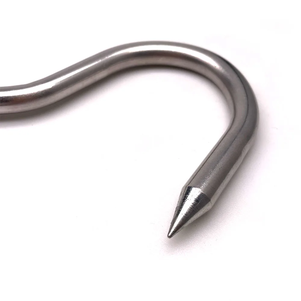 Stainless Steel 304 Big S Hook Hanging Meat Swivel S Hook Metal Heavy Meat Hook