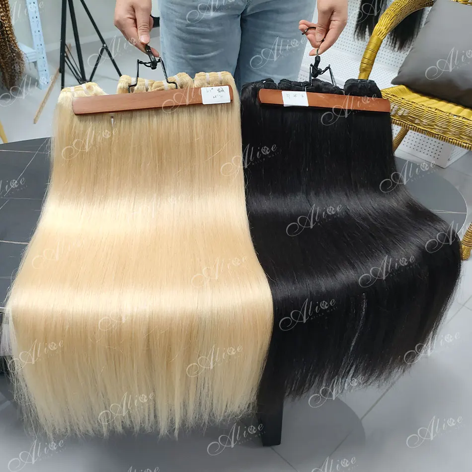 Cambodian Unprocessed Cheveux Naturel Raw Indian Hair Cuticle Aligned Raw Vietnamese Original Human Hair Weave Bundles Yaki