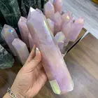 Crystal Crystal Crystals Healing Point Quartz Natural Crystal Polished Big Size Angel Aura Rose Quartz Tower Pink Point Fengshui Wand Healings Reiki Crystal Stone