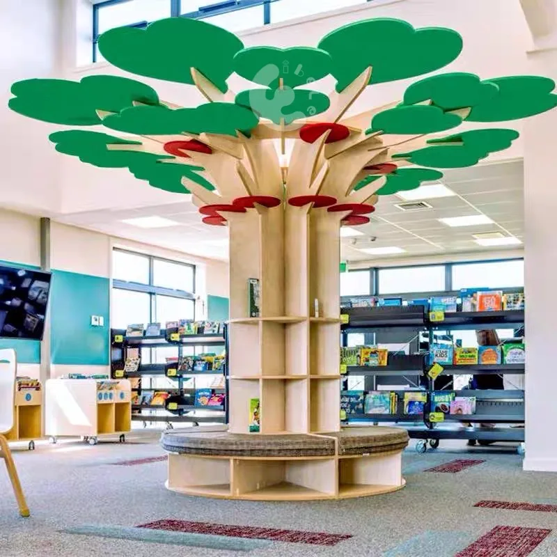 Eibele Kleinkind Bibliothek Raum mbel Akustisches Lernen Baum Bcherregal  fr Kinder betreuung Kindertag sttte Baumform Regale Lesesaal