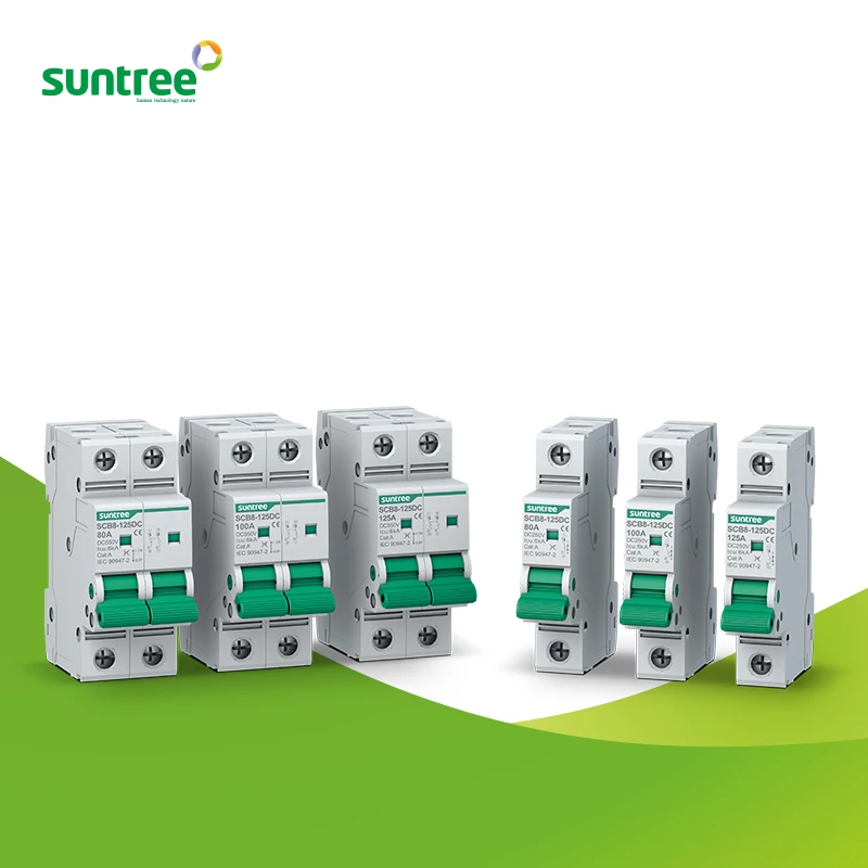 Factory Price Dc Circuit Breaker Solar System MCB DC 2P 125A Renewable Energy Circuit Breaker