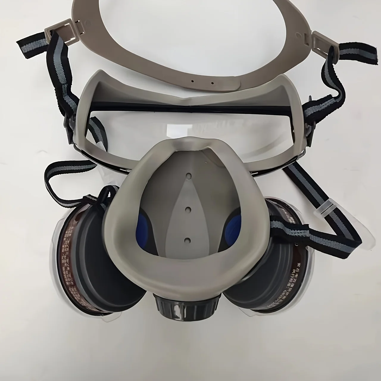 Gas Mask with Safety Goggles Safety Goggle Chemical Respirator Set Double Filters