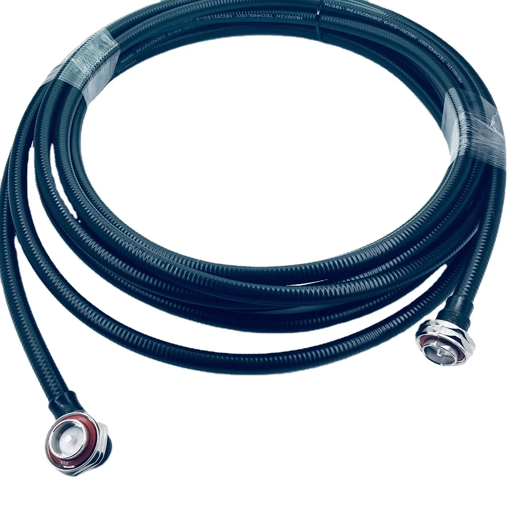 7/16 Din Male To 1/2 Super Flexible Jumper Cable Coaxial Assembly