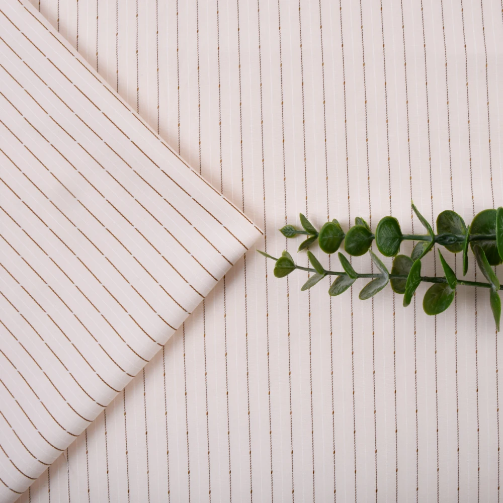 product high quality woven  fabric  cotton poly blended fabric yarn dyed fabric  for womens clothes-8