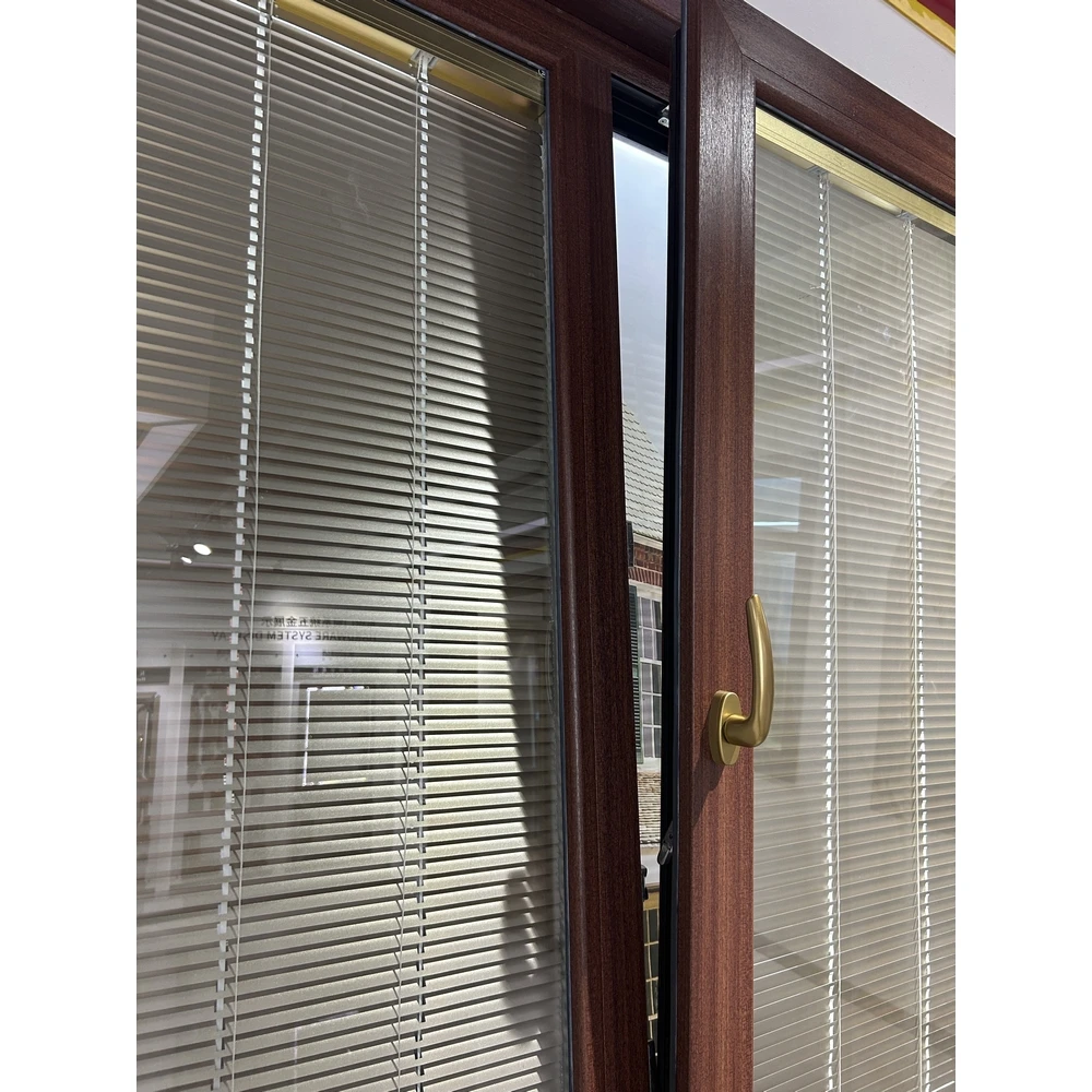 Good Quality UPVC Casement windows Double Glazing Pvc  windows with Built in Blinds