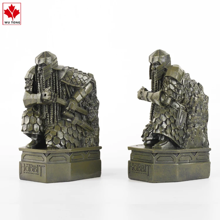 Cheap Cartoon Character Bookends Resin Soldier Statue Desktop Bookend