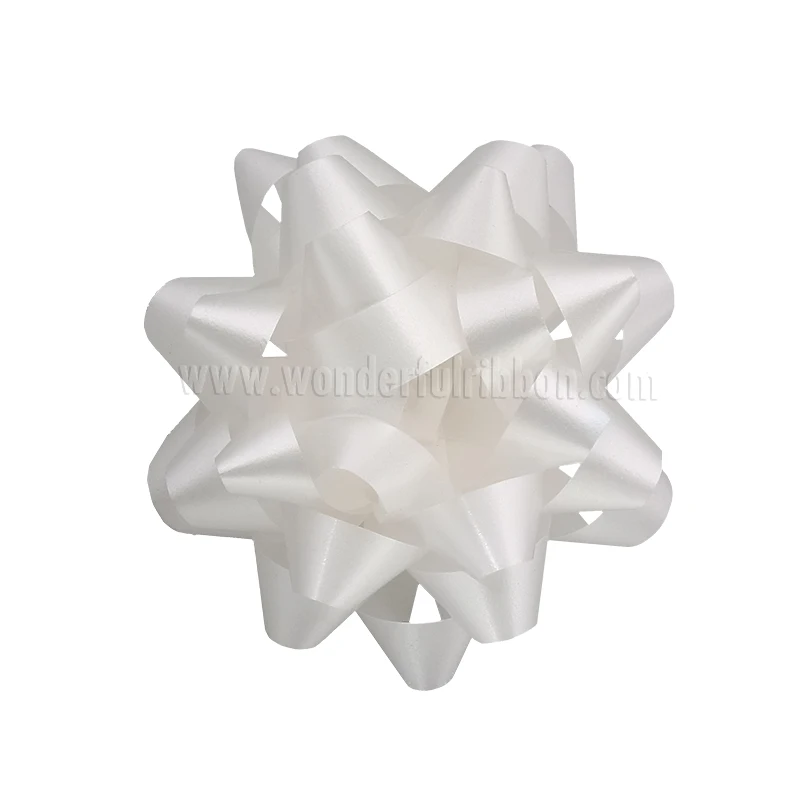 Wonderful 6'' Mini Gift Wrap Bows Christmas Multi Colors Metallic Star