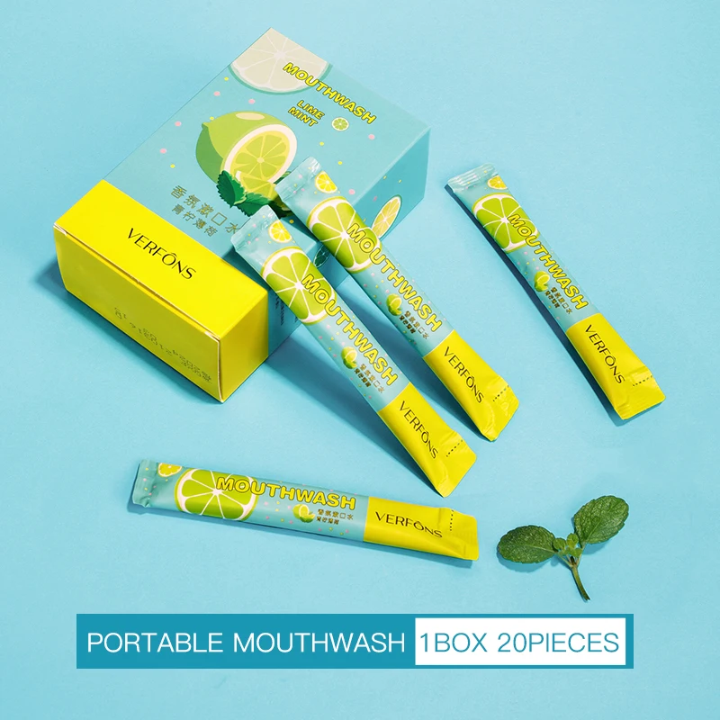 VERFONS Lemon and Mint Extract Deep Cleansing  Antiseptic Mouthwash Cool