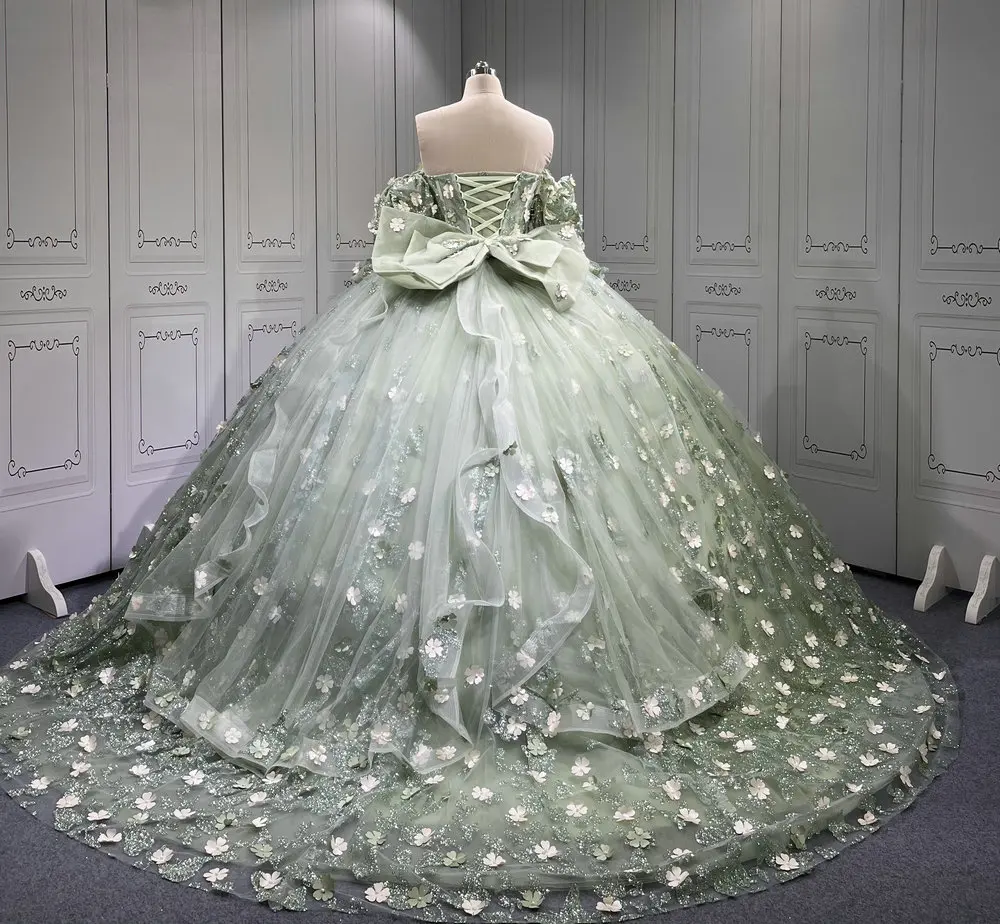 mexican green quinceanera dresses Mumuleo Sage Vestidos De Quinceaera 2025 Vestidos Para Me Da Noiva Dulces 16 Vestidos emerald green quince dress moda 2000