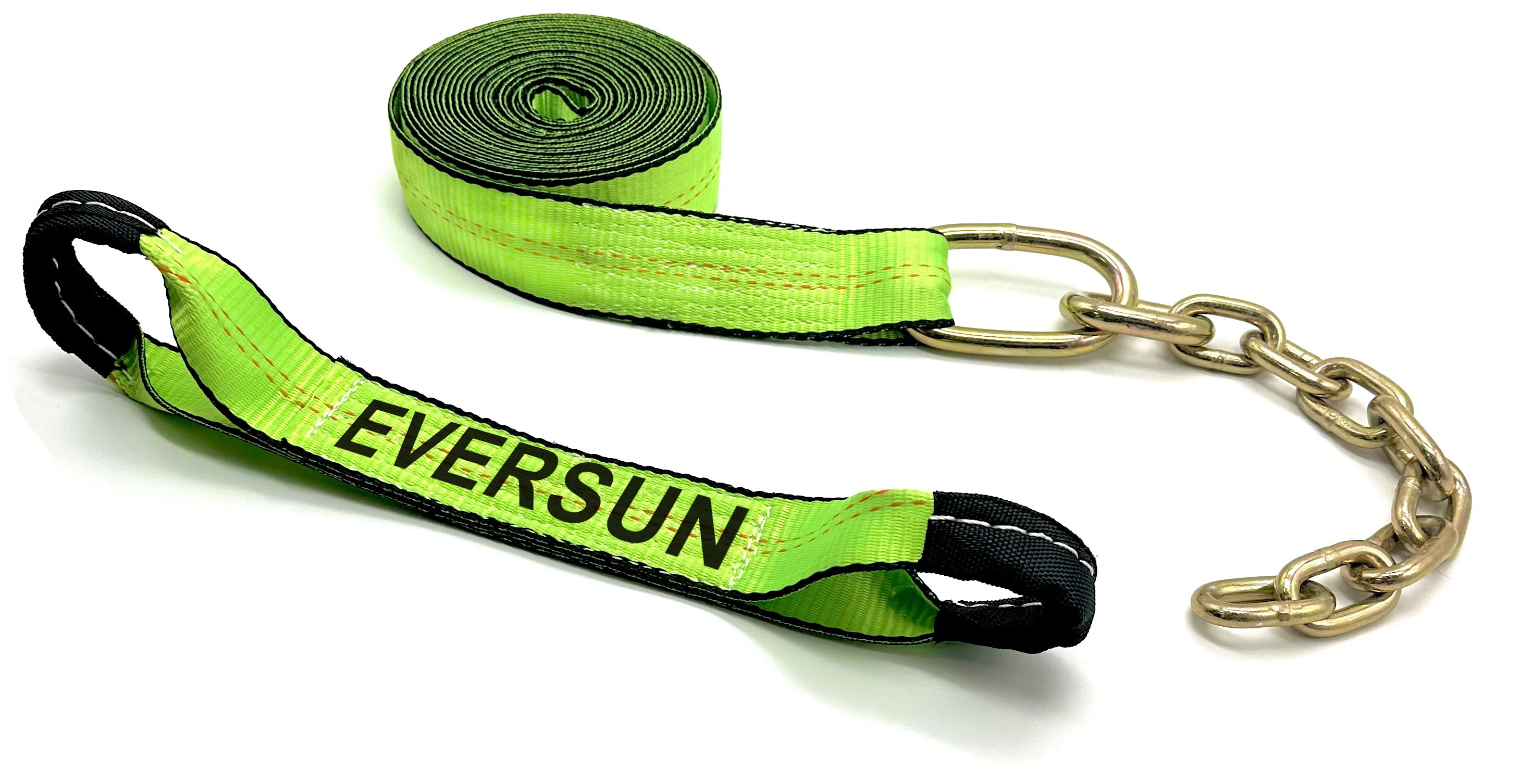 Hi VIZ, зеленая система привязки, концы цепи, 8 точек, для автомобильного буксировщика, тягача