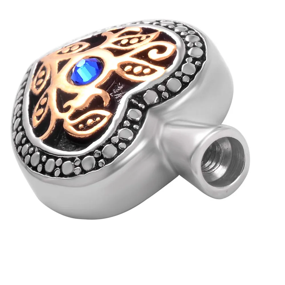 Cremation Jewelry Love Heart Carved Urn Pendant Small souvenir heart pendant for human/pet ashes Stainless Steel Urn Necklace