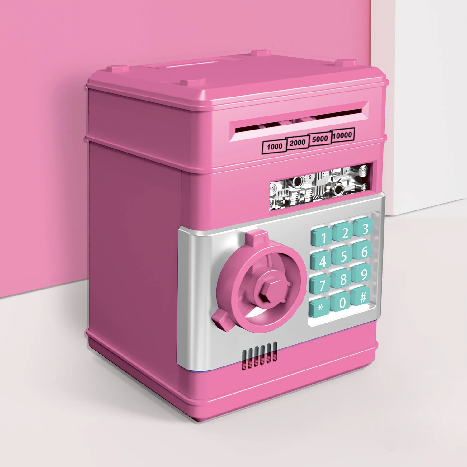 Zhorya Musical Cash and Coin Money Safe Box Bank Mini ATM Machine Password Toy for Kids