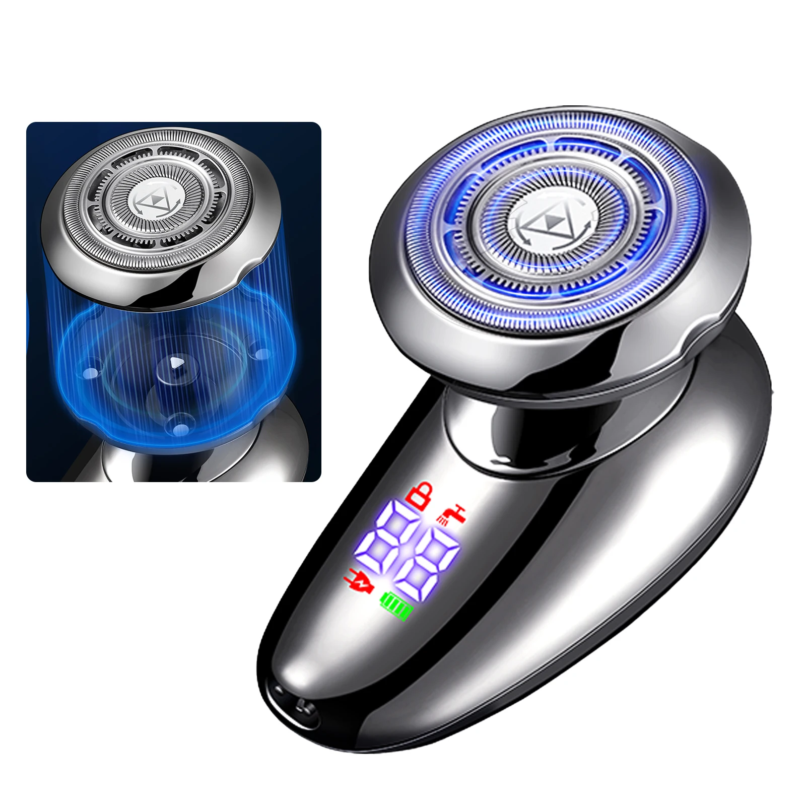 USB 충전식 단일 블레이드 면도기, 남성용 수염 트리머 및 얼굴 면도기, 가정용 호텔 및 RV 사용 가능