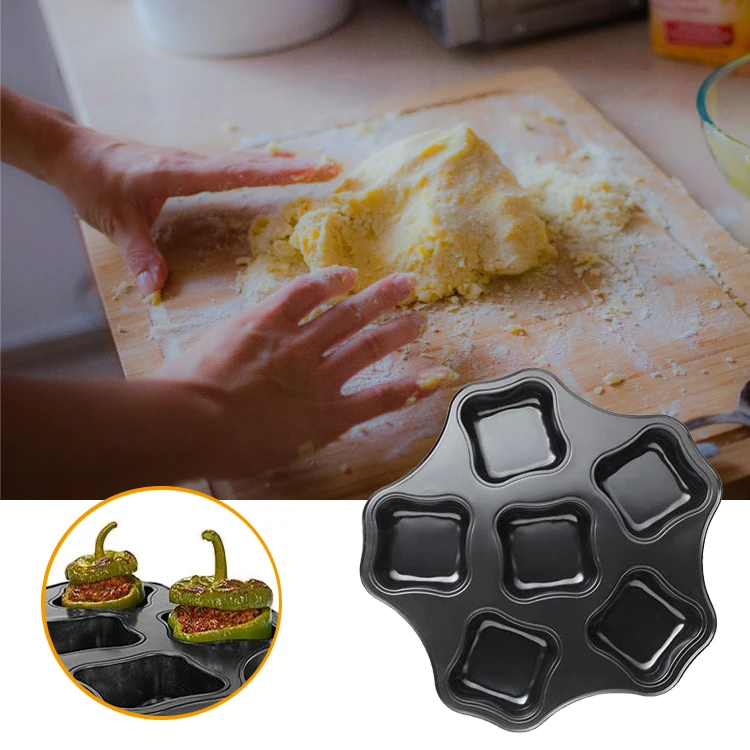 Bakeware Tool 12 Cups Nonstick 16 Cup Cupcake Tray Carbon Steel Cake Tart Muffin Top Pan Madeleine Mold Bread Pan Muffin Pan