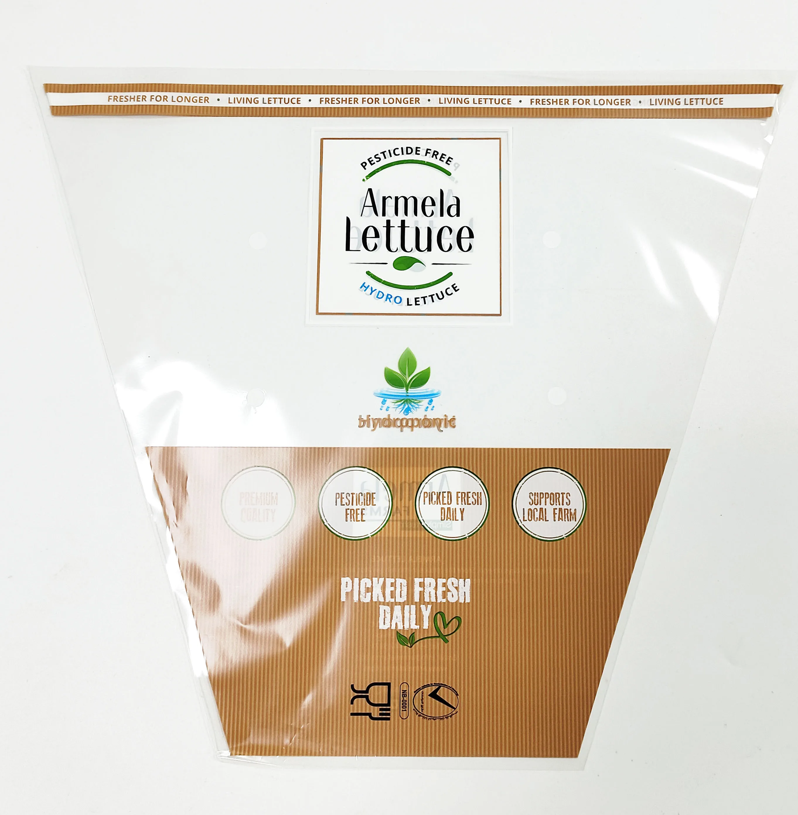 Factory Trapezoid bag Ecofriendly Bopp CPP cellophane vegetable bags