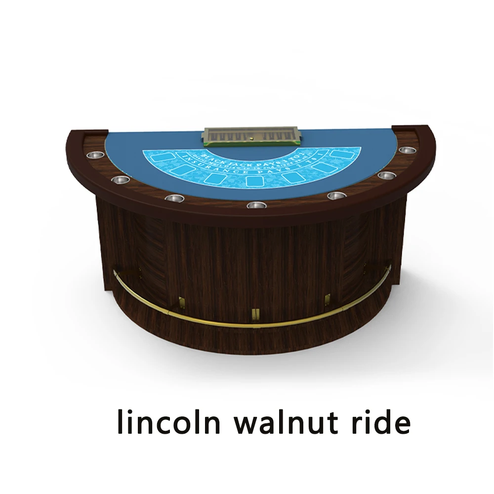 Customizable Exquisite Luxury Casino Poker Table Blackjack Poker Table Half Circle Blackjack
