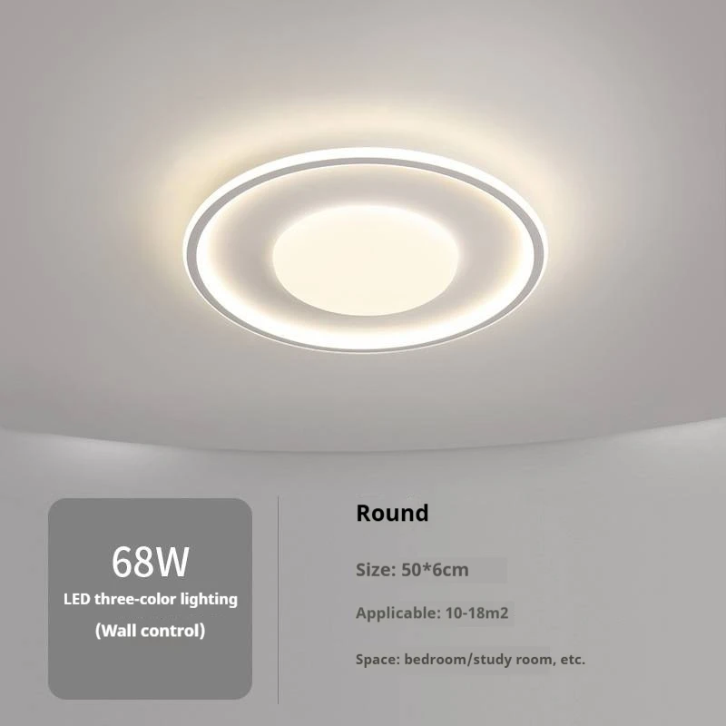 2025 Lampada da soffitto LED moderna 36W AC, romantica luce calda con copertura acrilica e base in PVC/alluminio, per camera da letto soggiorno sala da pranzo