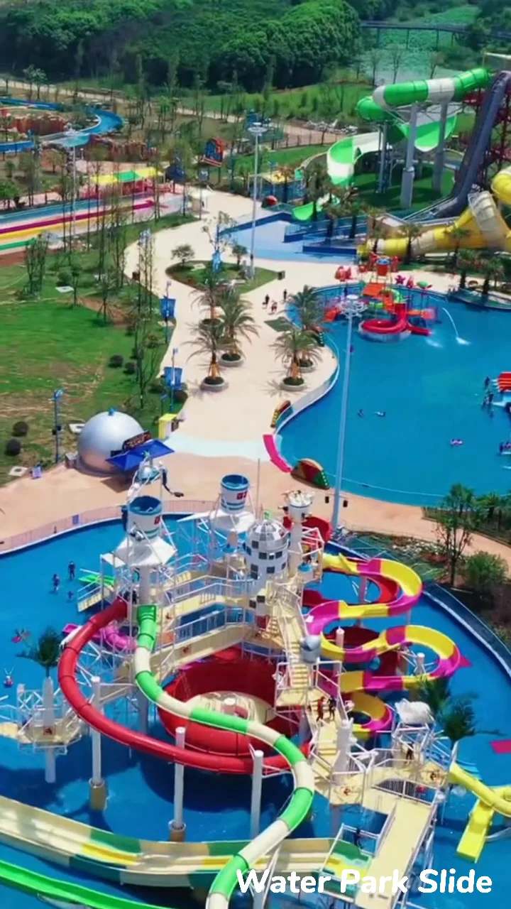 Outdoor Aqua Water Park Design Water Funfair Rides Swimming Pool Slide ...